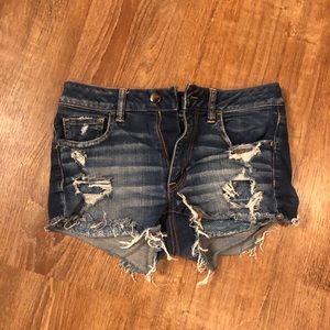 AE high rise shortie shorts